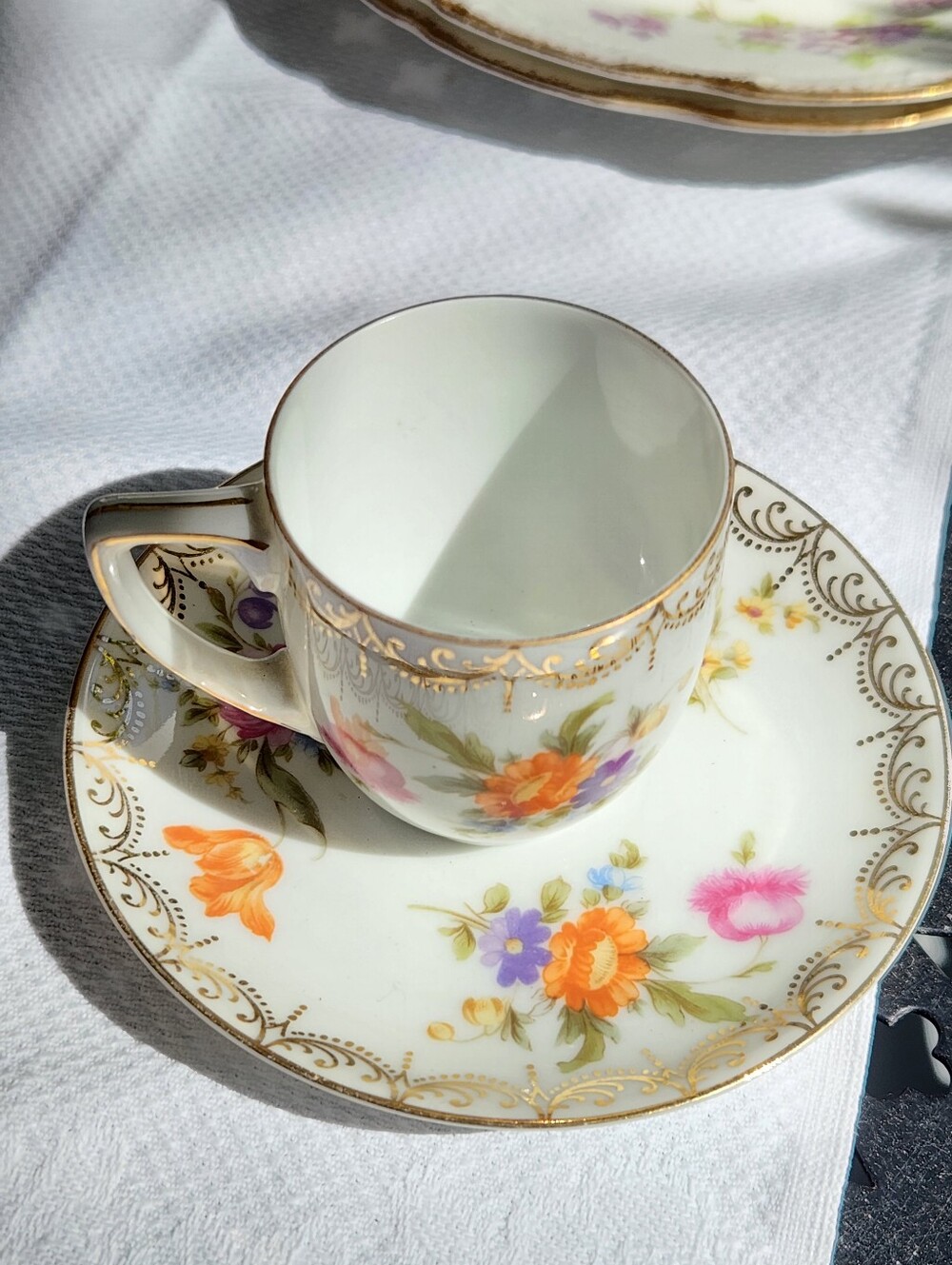 Antique Rosenthal Bailey Banks & Biddle Demi Tasse Cup & Saucer Bavaria